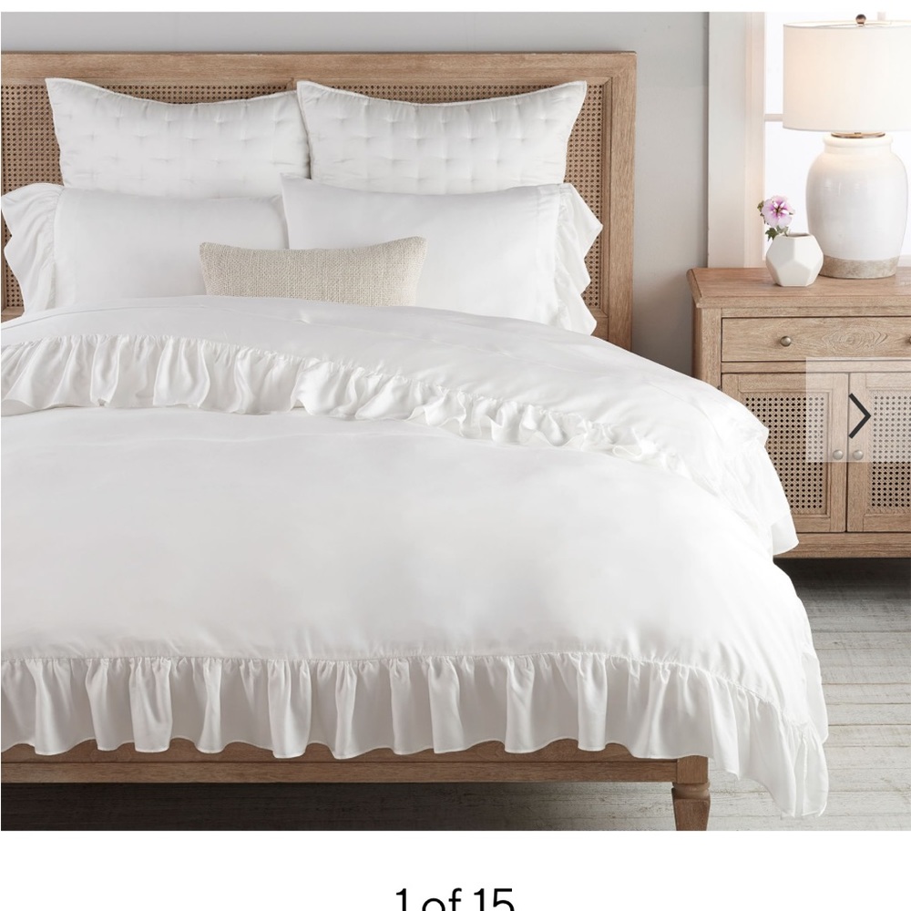 TENCEL™ Ruffle Duvet Cover & Shams